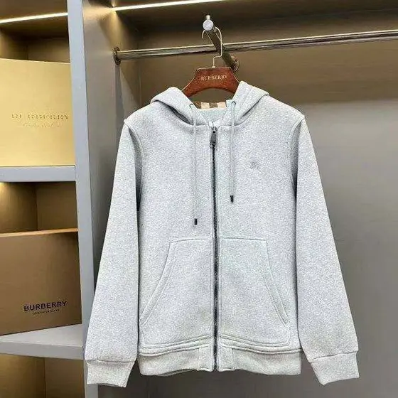 Burberry Equestrian Knight Zip‑Up Hoodie Sweatshirt Jacket