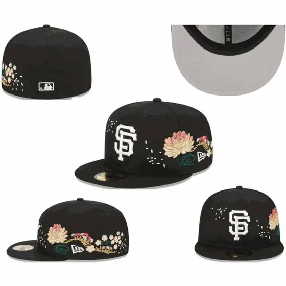 LA SF Giants Floral 59FIFTY Fitted Hat Cap
