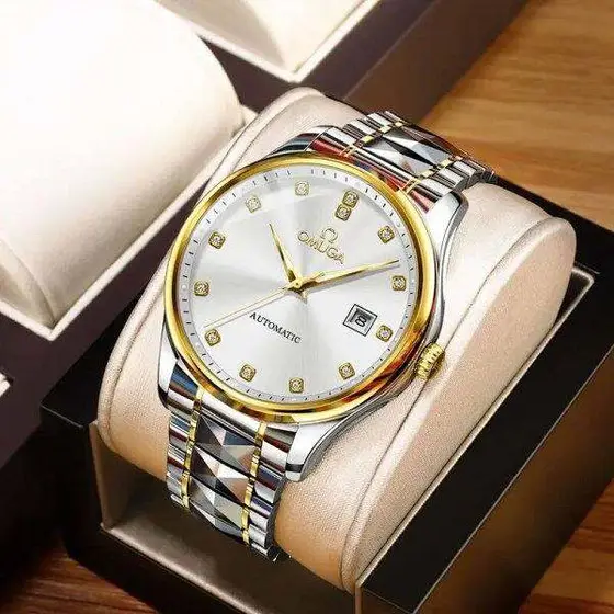 OMEGA Business simple automatic tungsten steel watches mechanical watches high-e